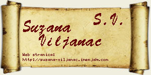 Suzana Viljanac vizit kartica